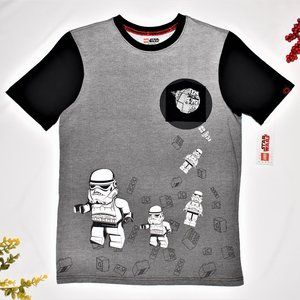 Lego Star Wars Stormtrooper T Shirt Short Sleeve Gray